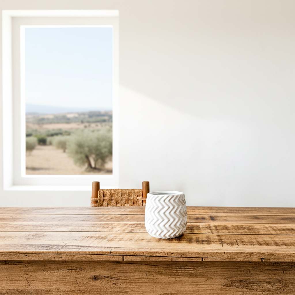 Porta Macetero Cerámica Blanca Textura Geométrica 11cm Porta Macetero Frank Home Chile