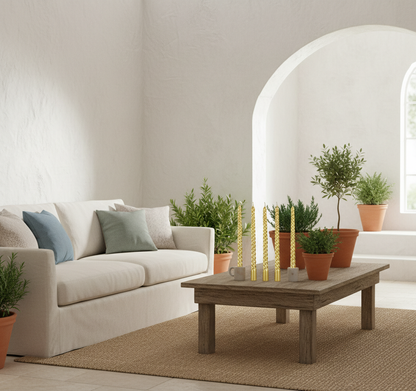 Set 4 Velas Espiral 24 cm Vela Frank Home Chile