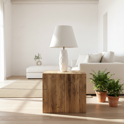 Lámpara de Mesa Cerámica Esmaltada Capitoné Lampara de mesa Frank Home Chile