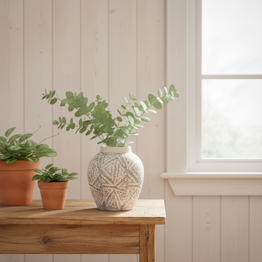 Florero Cerámica Jaspeada Florero Frank Home Chile