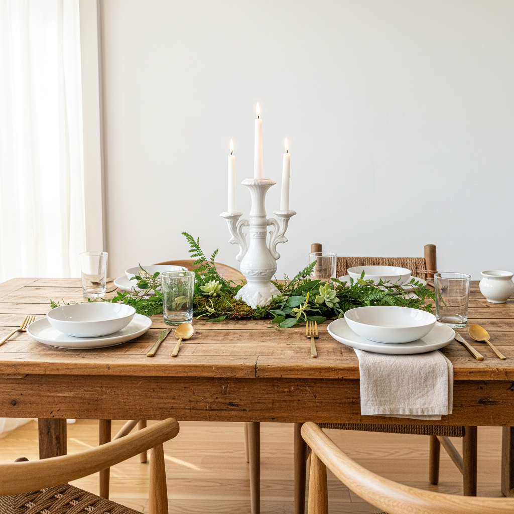 Candelabro Cerámica Esmaltada 3 Brazos - Diseño Elegante Clásico Candelabro Frank Home Chile