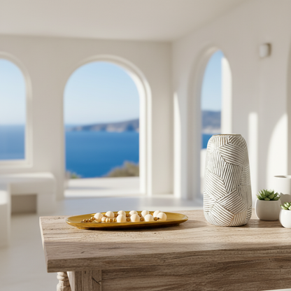 Florero Metálico Envejecido Florero Frank Home Chile