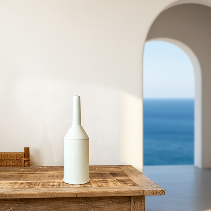 Jarrón Botella Cerámica Mate 40cm Artesanal | Frank Home Florero Frank Home Chile