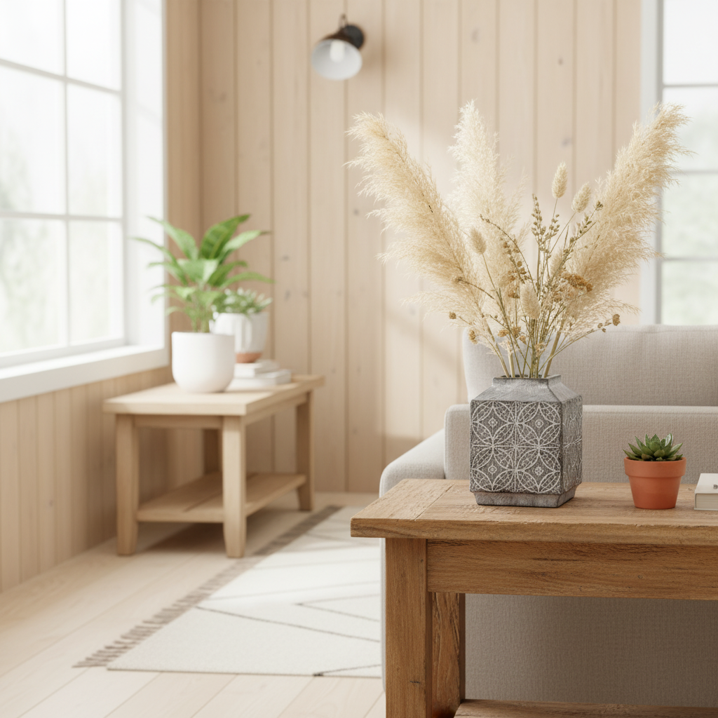 Jarrón Cerámica Tallada Florero Frank Home Chile