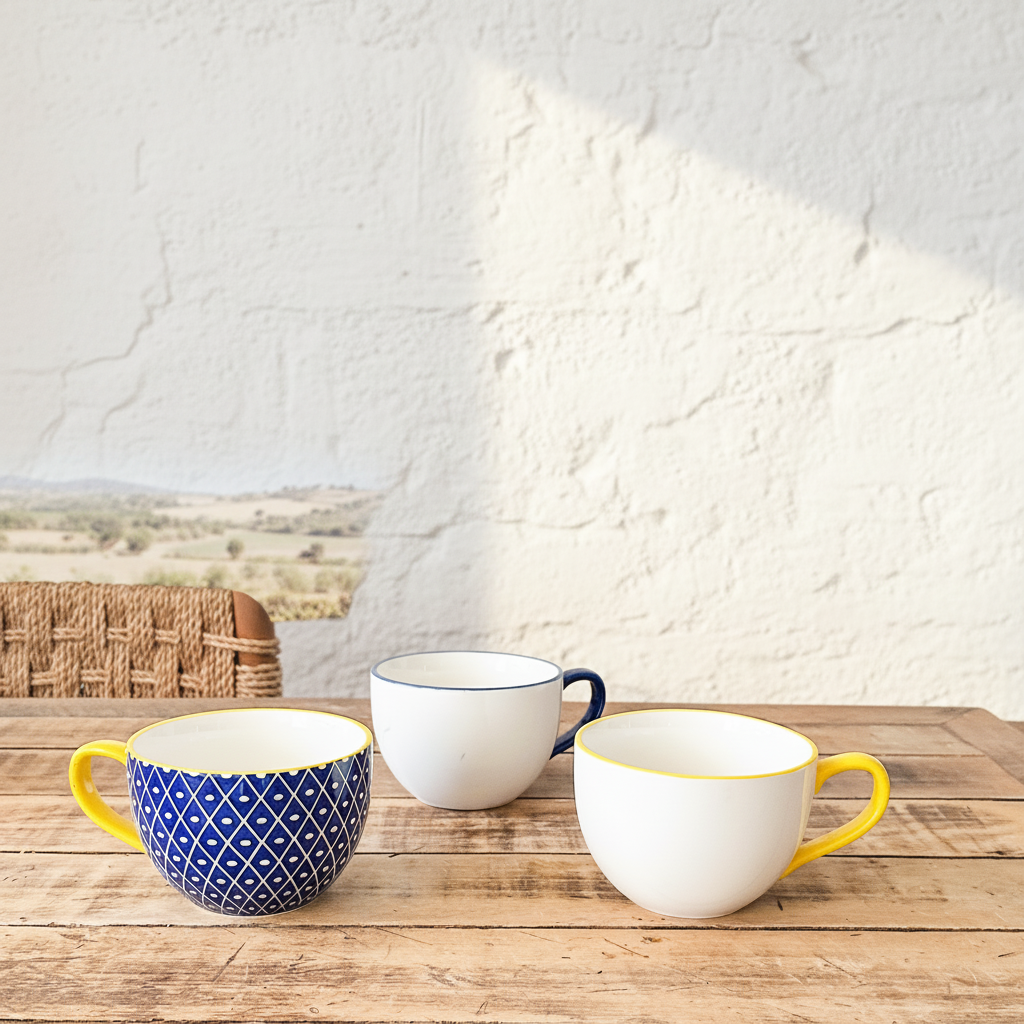 Tazón Sopero Cerámica Bicolor 14cm Tazon Frank Home Chile