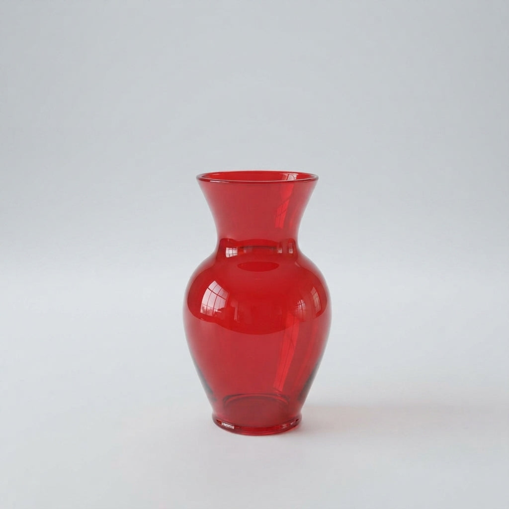 Florero Vidrio Rojo 27 cm
