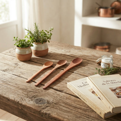 Set 3 Cucharas Madera Alerce Nativa Artesanal Set Cucharas Frank Home Chile