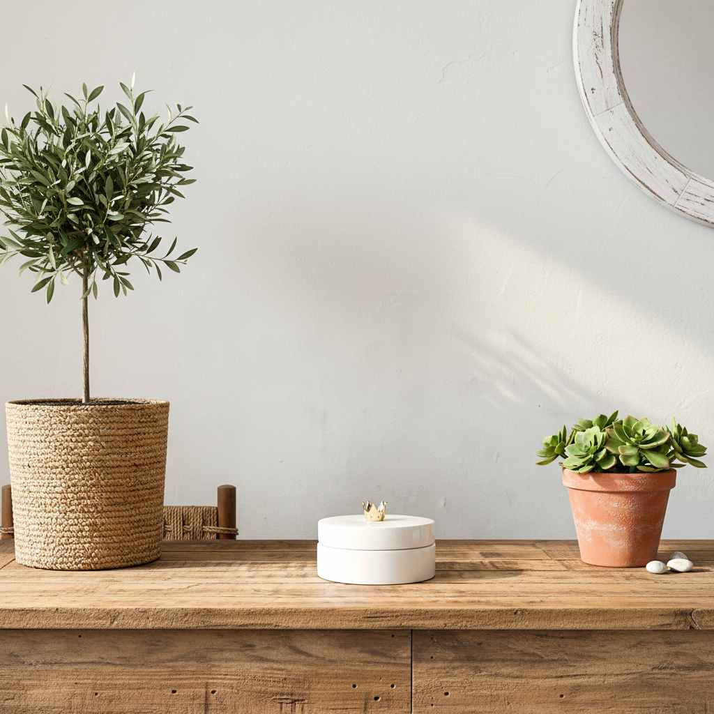 Joyero Cerámica Esmaltada Blanca Tapa Corona Anfora Frank Home Chile