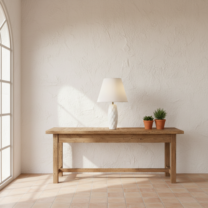 Lámpara de Mesa Cerámica Esmaltada Capitoné Lampara de mesa Frank Home Chile