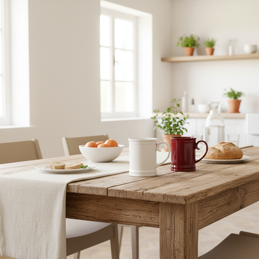 Tazón Cerámica Esmaltada Asa Corazón - Diseño Artesanal Romántico Tazon Frank Home Chile