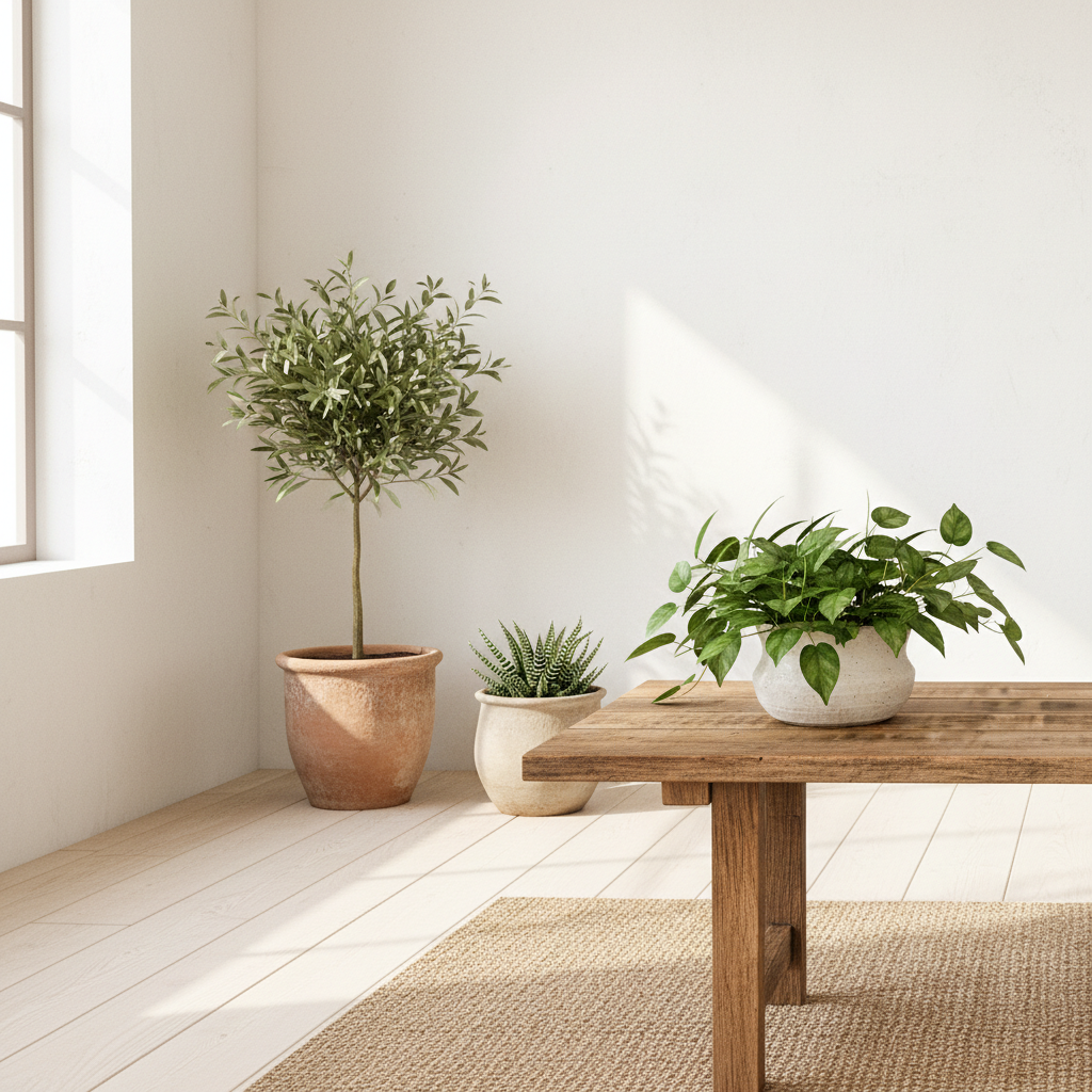 Porta Macetero Cerámica Texturizada Porta Macetero Frank Home Chile