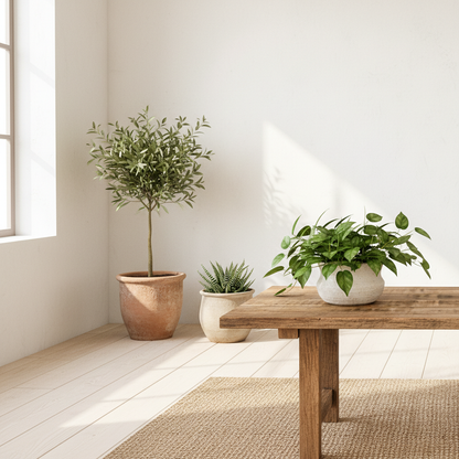 Porta Macetero Cerámica Texturizada Porta Macetero Frank Home Chile