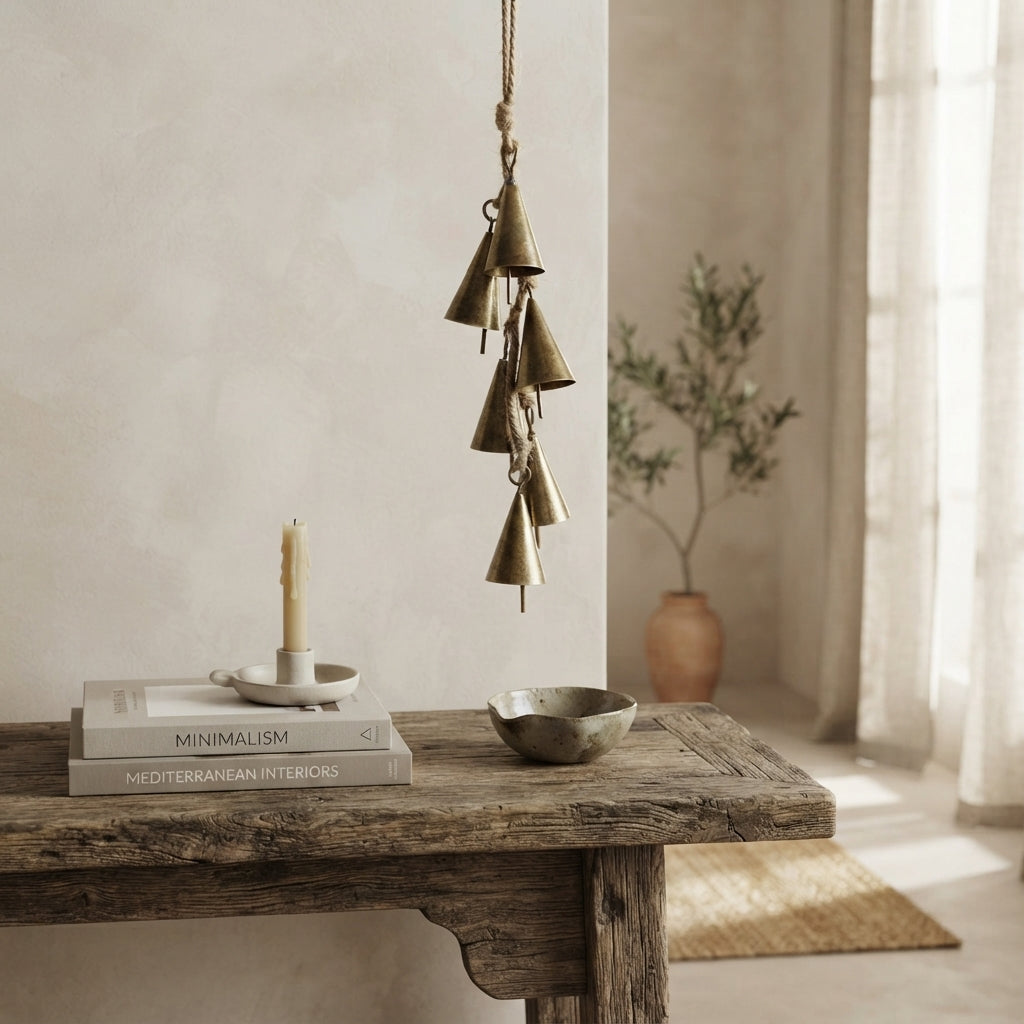 Colgante Campanas Bronce Adorno Frank Home Chile