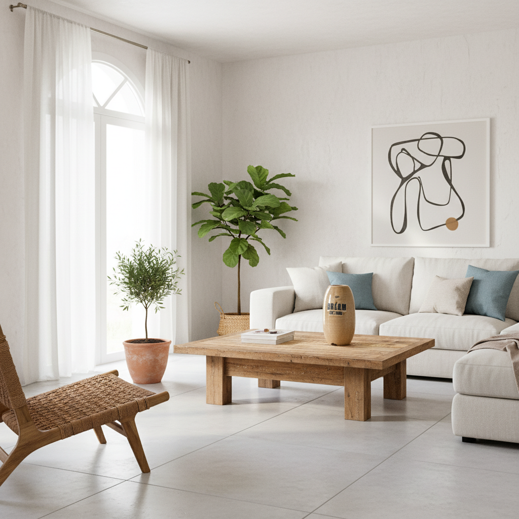 Florero Cerámica Esmaltada Vintage con Texto Decorativo 33cm Florero Frank Home Chile