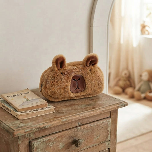 Estuche Capibara Felpa 21 cm con Bolígrafos de Regalo Estuche Frank Home Chile