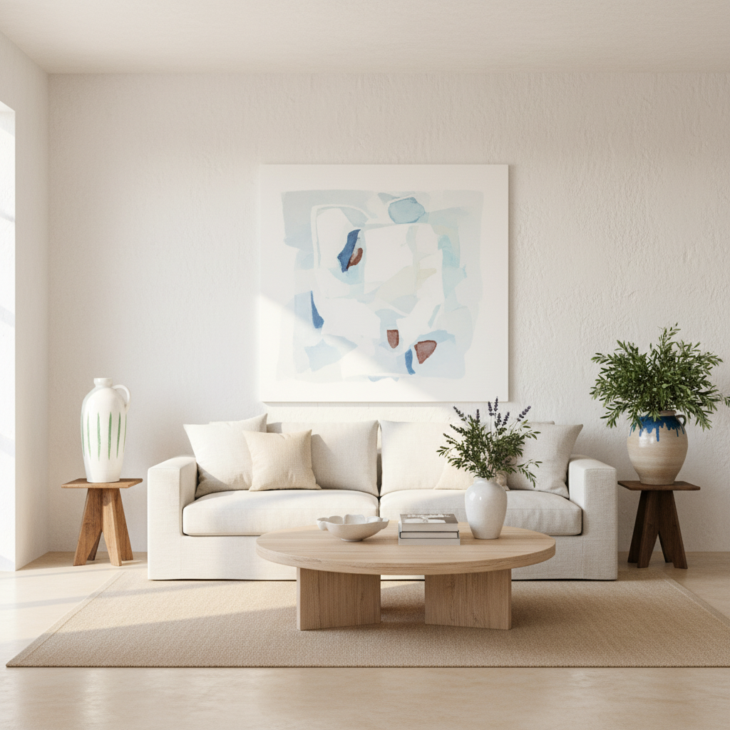 Jarrón Cerámica Blanca Rústica Esmaltada 37cm Jarrón Frank Home Chile