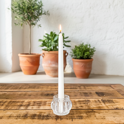 Set 6 Porta Vela - Mini Florero de Vidrio Set Porta Velas Frank Home Chile