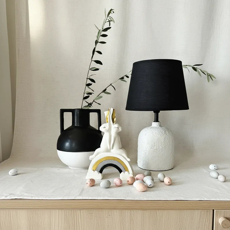 Adorno Conejo Arcoiris Decorativo 21cm - Cerámica Adorno Frank Home Chile