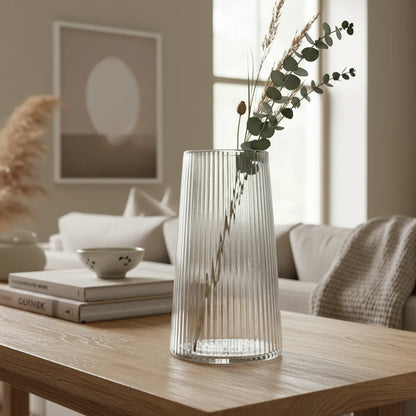 Florero Cónico Labrado Florero Frank Home Chile