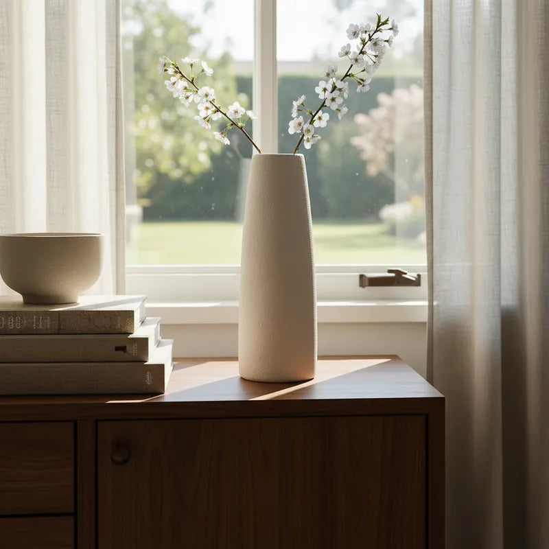 Florero Cerámica Textura Rugosa 30cm - Frank Home Florero Frank Home Chile