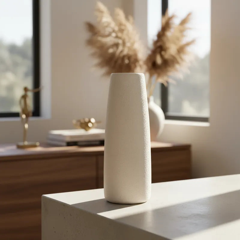 Florero Cerámica Textura Rugosa 30cm - Frank Home Florero Frank Home Chile