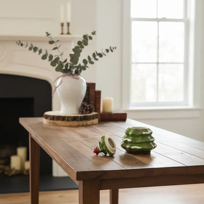 Contenedor y Bandeja Cerámica Navidad bandeja Frank Home Chile