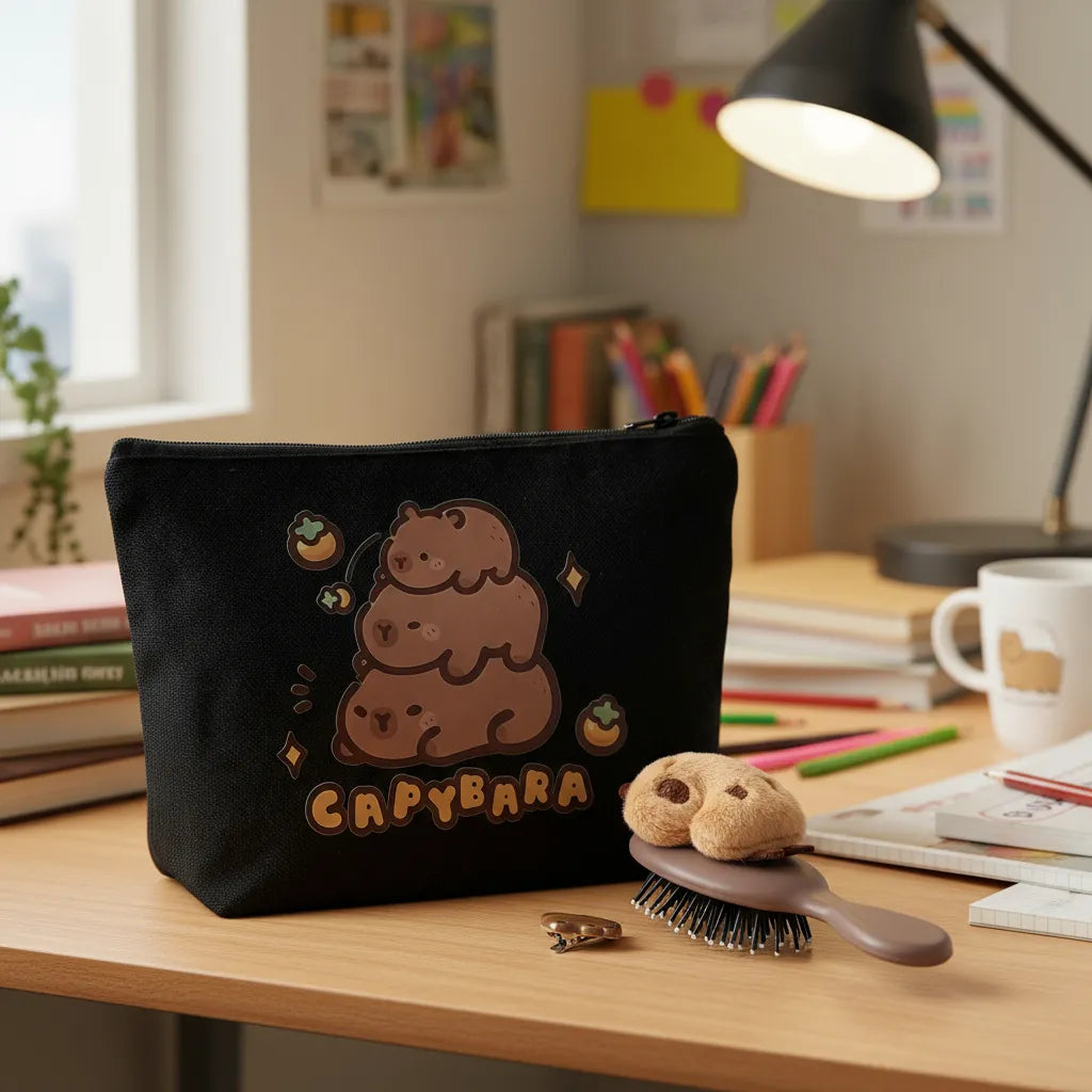 Estuche Capibara con Cepillo y Horquilla 26cm Estuche Frank Home Chile