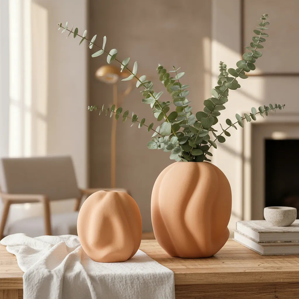 Florero Cerámica Formas Organicas Florero Frank Home Chile