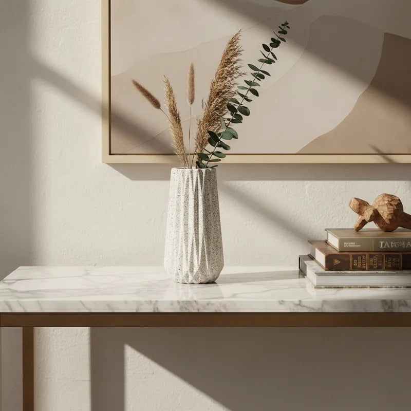 Florero Geométrico Cerámica 15 cm Florero Frank Home Chile