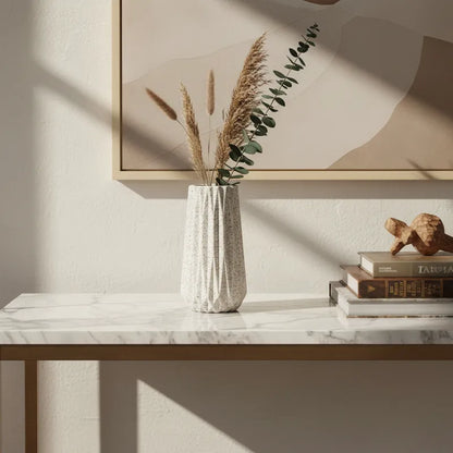 Florero Geométrico Cerámica 15 cm Florero Frank Home Chile