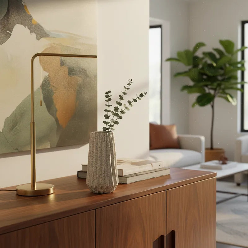 Florero Geométrico Cerámica 15 cm Florero Frank Home Chile