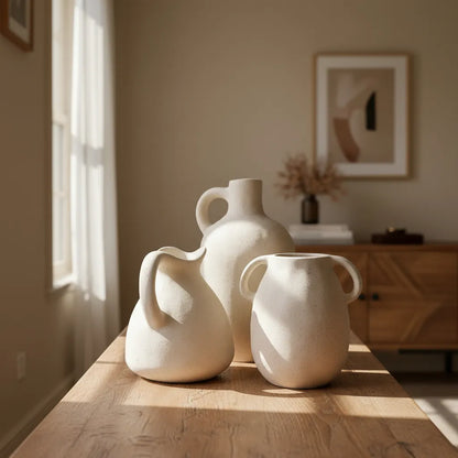 Florero Frank Cerámica Doble Asa Florero Frank Home Chile