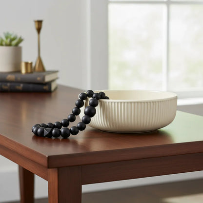 Fuente Cerámica Blanca acanalada Fuente Frank Home Chile