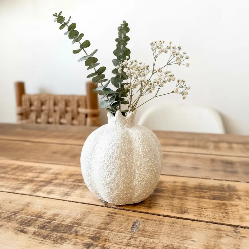 Florero Granada Rústico Beige 9cm - Frank Home Florero Frank Home Chile