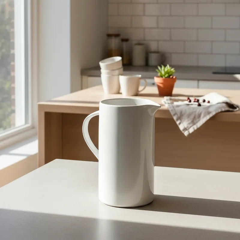 Jarra Cerámica Blanca 1,8 Lt Jarra Frank Home Chile