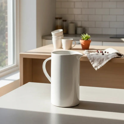 Jarra Cerámica Blanca 1,8 Lt Jarra Frank Home Chile