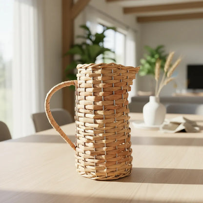 Jarra mimbre rústica Florero Frank Home Chile