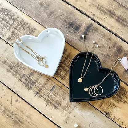 Joyero Cerámica Calado Corazón Adorno Frank Home Chile