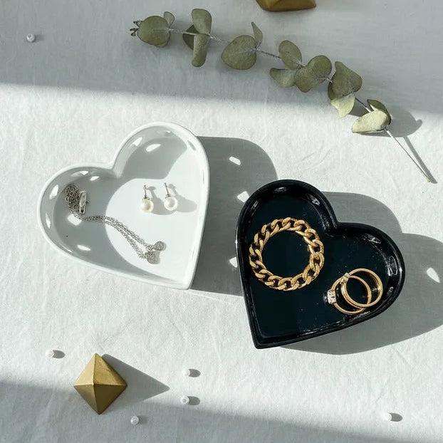 Joyero Cerámica Calado Corazón Adorno Frank Home Chile