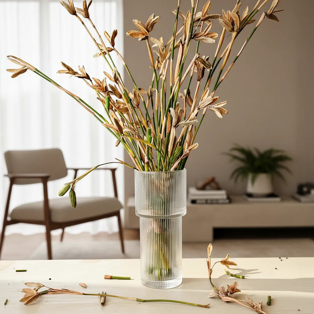 Florero Vidrio Labrado Florero Frank Home Chile