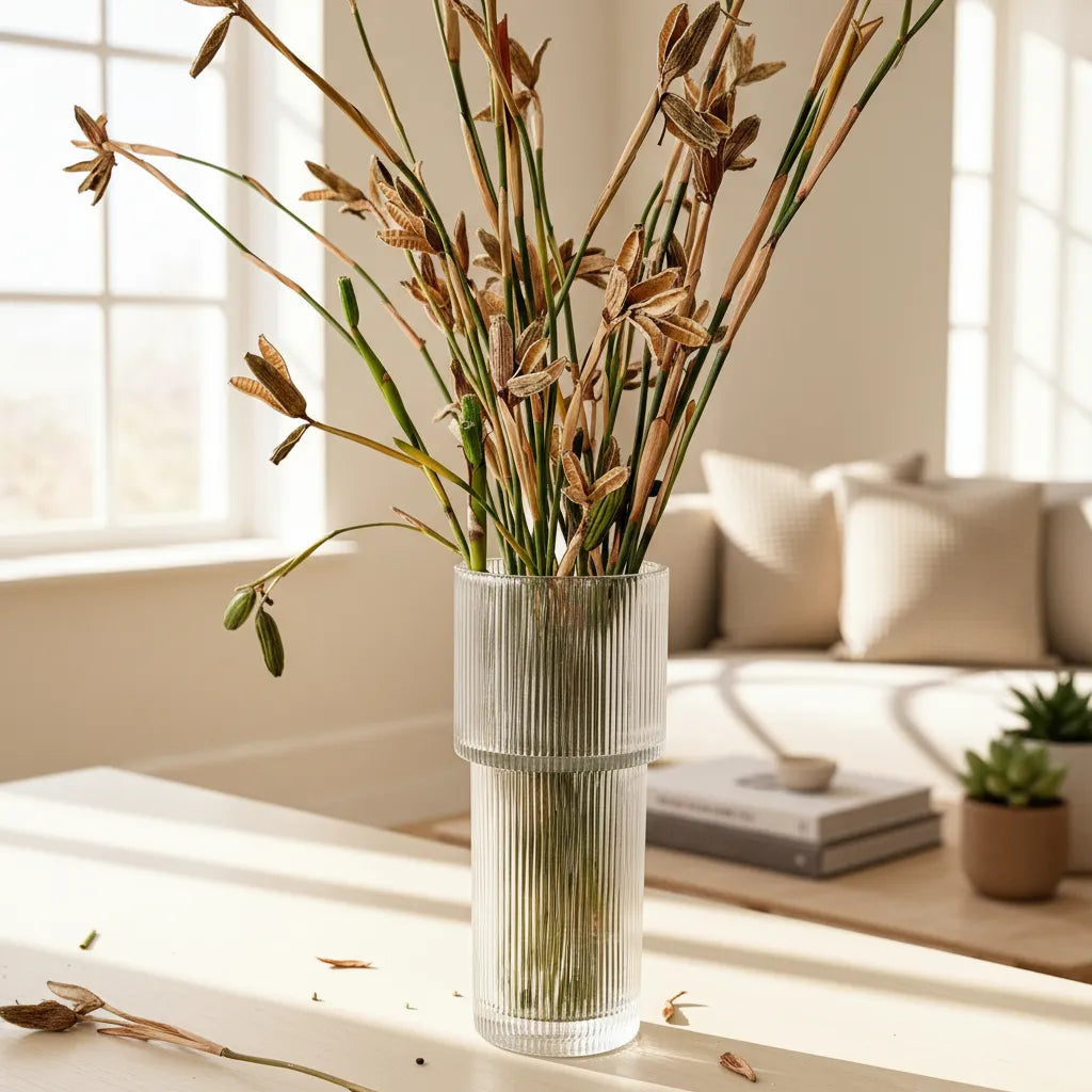 Florero Vidrio Labrado Florero Frank Home Chile