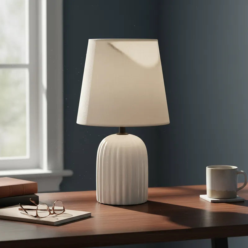 Lámpara de Mesa Acanalada Lampara de mesa y escritorio Frank Home Chile