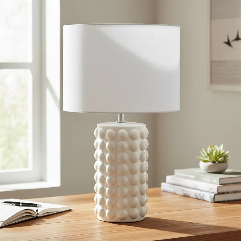 Lámpara Cerámica Esmaltada Volumen Lampara de mesa Frank Home Chile