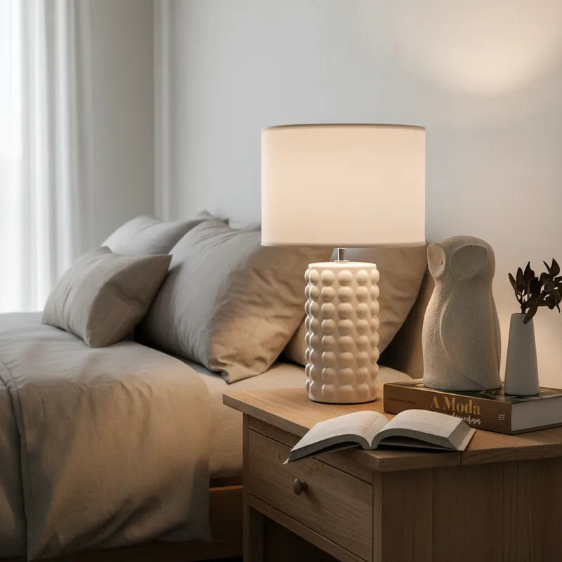 Lámpara Cerámica Esmaltada Volumen Lampara de mesa Frank Home Chile