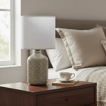 Lámpara de Mesa Cerámica Tipo Mosaico Lampara de mesa Frank Home Chile