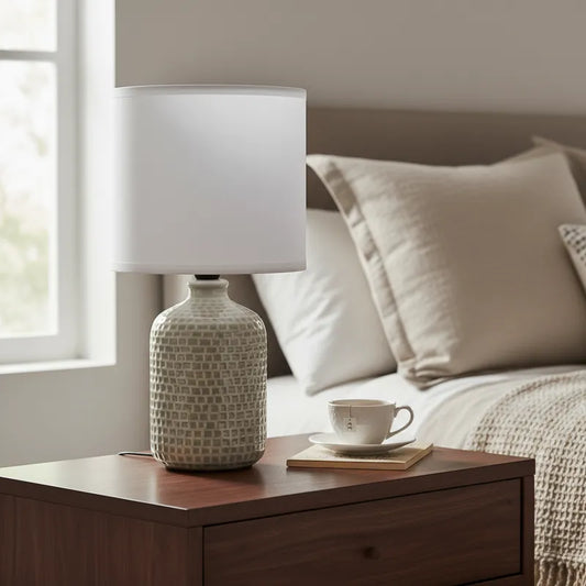 Lámpara de Mesa Cerámica Tipo Mosaico Lampara de mesa Frank Home Chile