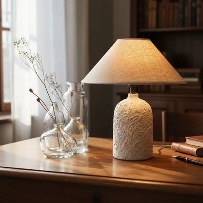 Lámpara de Sobremesa Textura Rústica Lampara de mesa Frank Home Chile