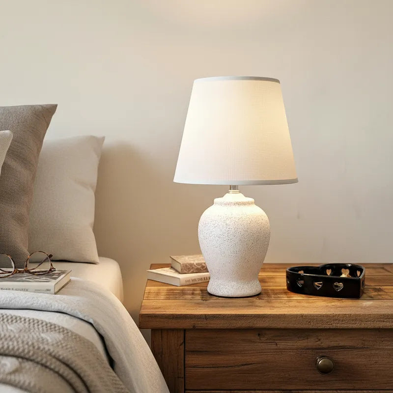 Lámpara de Mesa Cerámica Rugosa