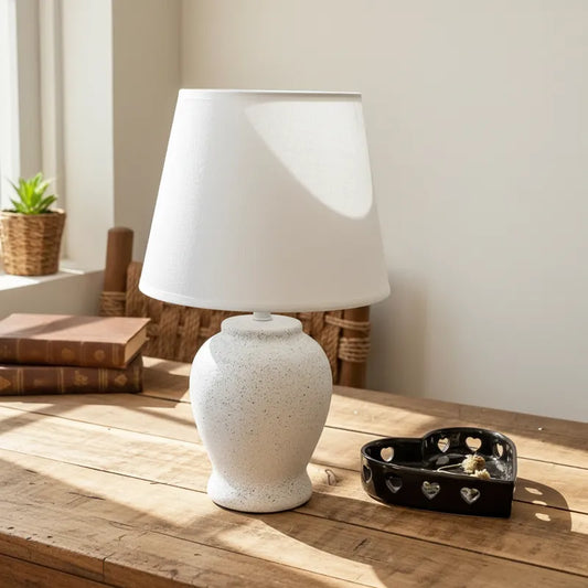 Lámpara de Mesa Cerámica Rugosa