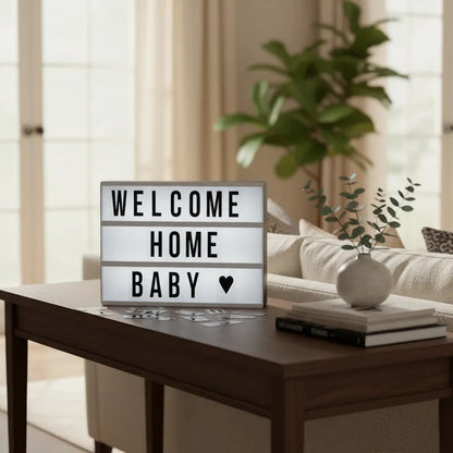 Caja de luz led Cartel Cinema Letras y Números Letrero Frank Home Chile